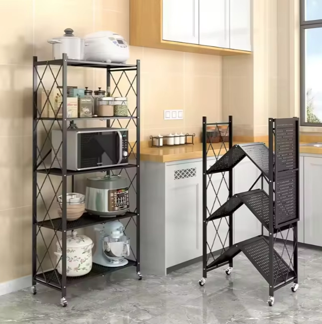 ESTANTE PLEGABLE RACK METALICO ORGANIZADOR MULTIUSO 5 NIVELES - 3