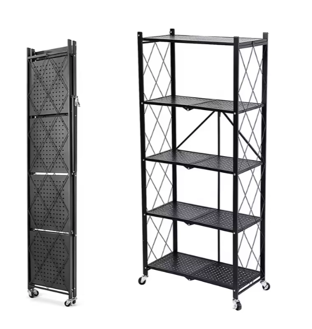 ESTANTE PLEGABLE RACK METALICO ORGANIZADOR MULTIUSO 5 NIVELES - 5