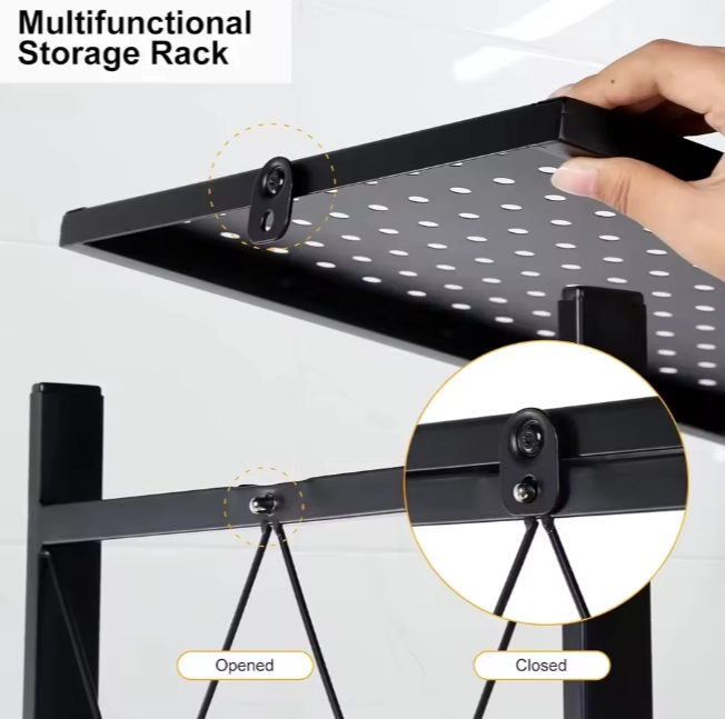 ESTANTE PLEGABLE RACK METALICO ORGANIZADOR MULTIUSO 5 NIVELES - 11