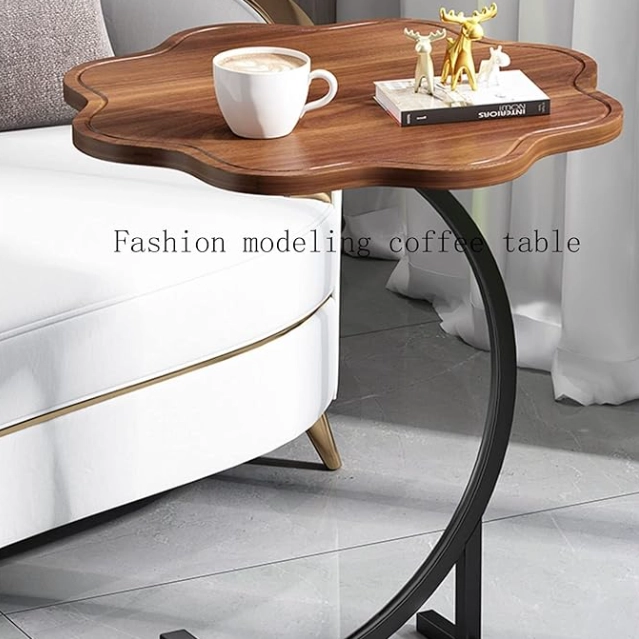 MESA FLOR REDONDA LIVING LATERAL MESA AUXILIAR CENTRO MODERNA - 2