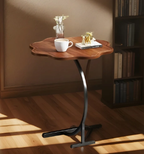 MESA FLOR REDONDA LIVING LATERAL MESA AUXILIAR CENTRO MODERNA - 9