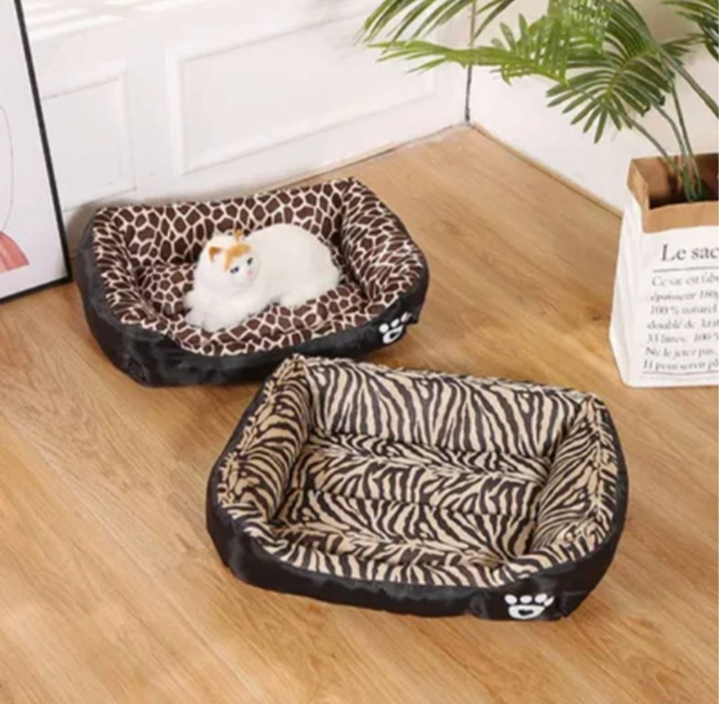 CAMA ULTRASUAVE PARA MASCOTAS ANIMAL PRINT LEOPARDO TALLA M - 4