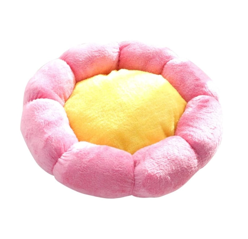 CAMA ANTIESTRE S FLOR PARA MASCOTAS PERROS GATOS 55CM X 55CM - 2