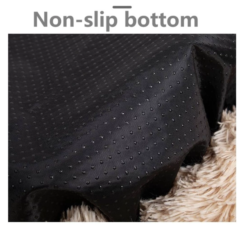 CAMA ANTIESTRE S FELPA PARA MASCOTAS PERROS GATOS 80CM CAFE - 6