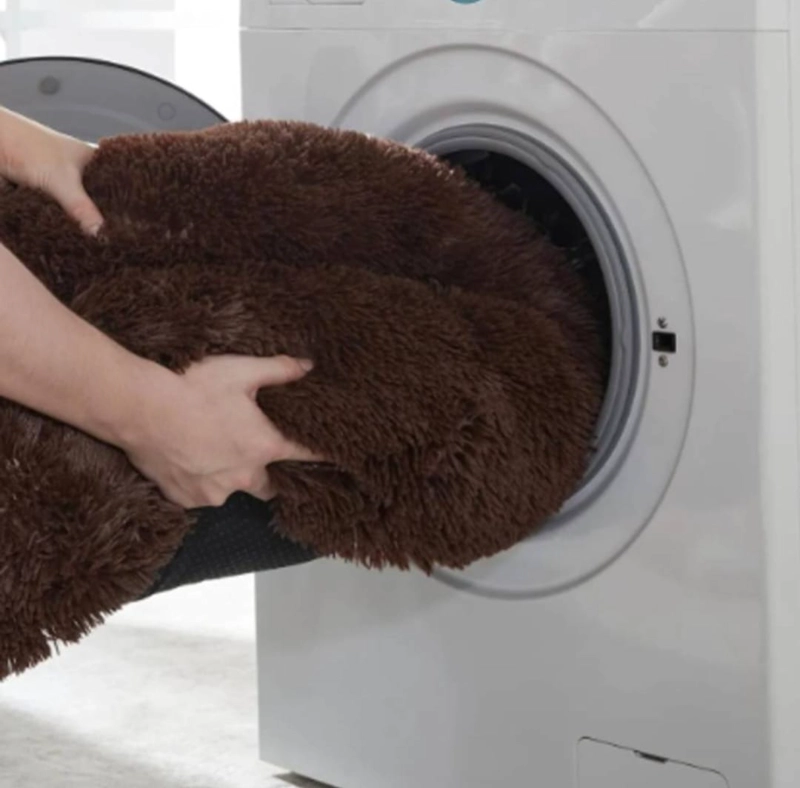 CAMA ANTIESTRE S FELPA PARA MASCOTAS PERROS GATOS 80CM CAFE - 8