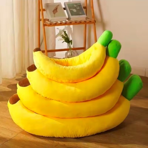 CAMA BANANA ULTRASUAVE PARA MASCOTAS PERROS GATOS TALLA M - 4