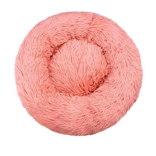 CAMA ANTIESTRE S FELPA PARA MASCOTAS PERROS GATOS 50CM ROSADO - 6