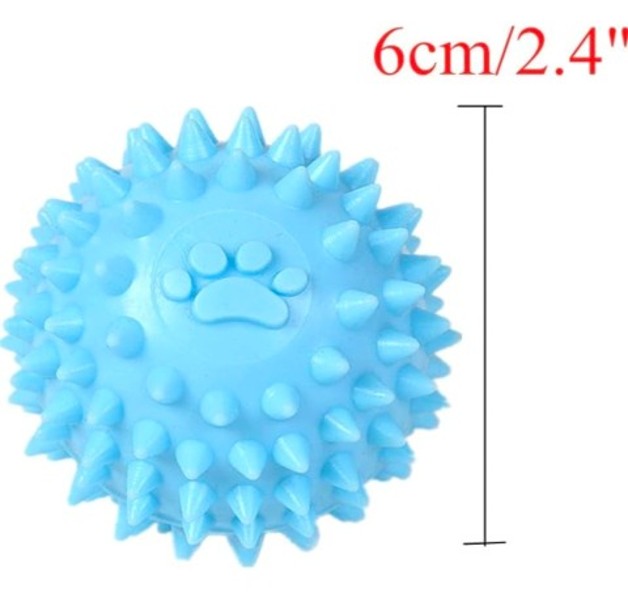 PELOTA JUGUETE ANTIESTRE S PARA MASCOTAS PERROS INTERACTIVA 6CM - 4