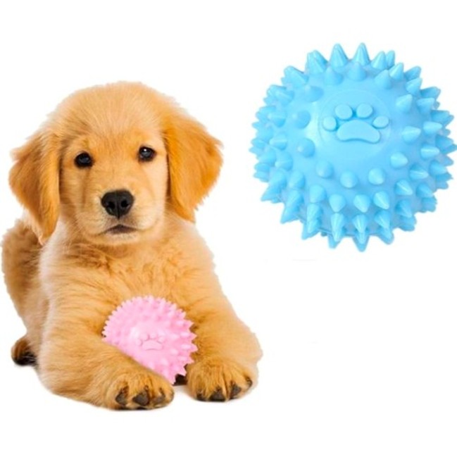 PELOTA JUGUETE ANTIESTRE S PARA MASCOTAS PERROS INTERACTIVA 6CM - 5