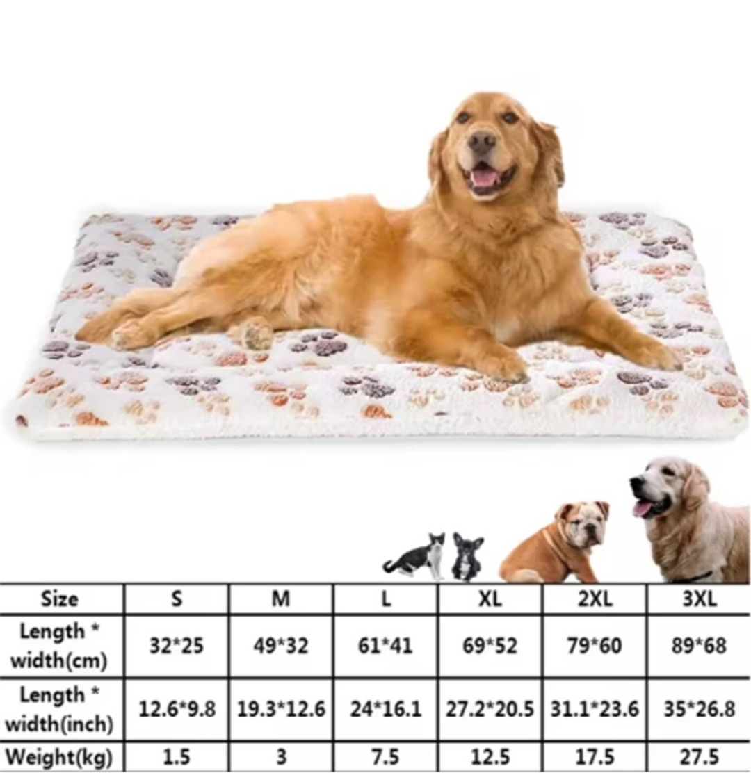 ALFOMBRILLA SUAVE MASCOTA PERRO GATO MANTA ACOLCHADA 84X57CM - 7