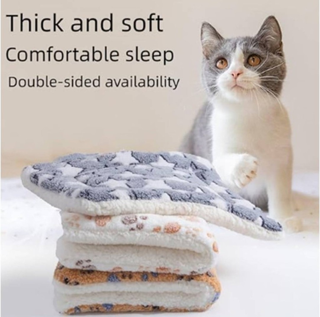 ALFOMBRILLA SUAVE MASCOTA PERRO GATO MANTA ACOLCHADA 84X57CM - 8