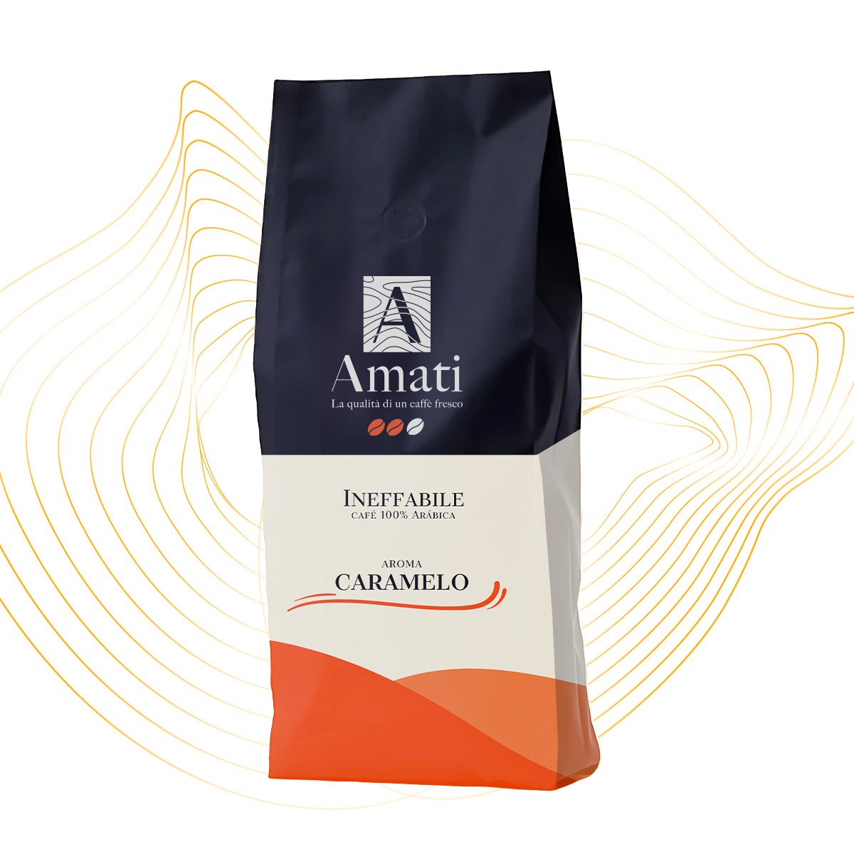 CAFÉ AMATI MOLIDO AROMATIZADO CARAMELO 1 KG. - 1