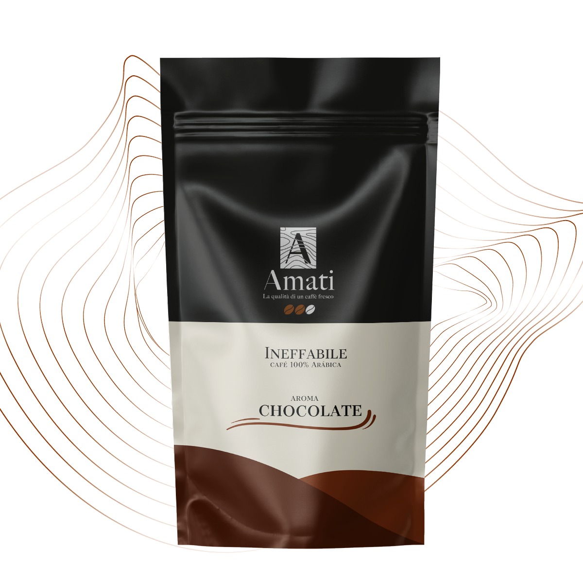 CAFÉ AMATI MOLIDO AROMATIZADO CHOCOLATE 250 GR. - 1