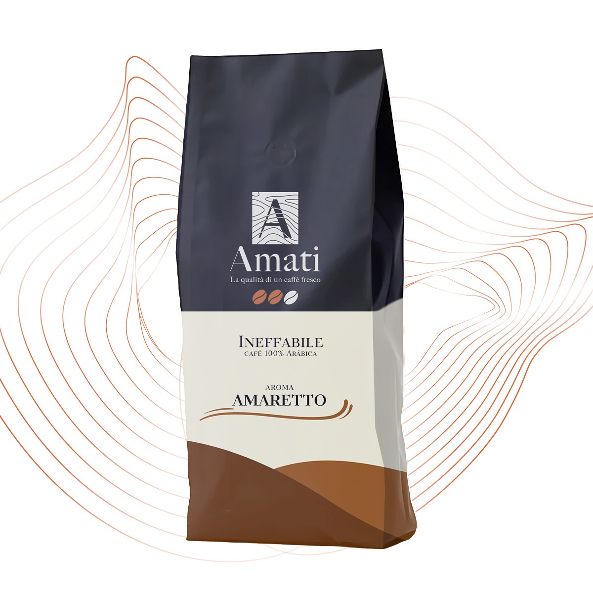 CAFÉ AMATI GRANO AROMATIZADO AMARETTO 1 KG. - 1