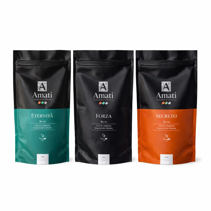 CAFE  AMATI PACK NAPOLES GRANO ENTERO 3 KG. - 1
