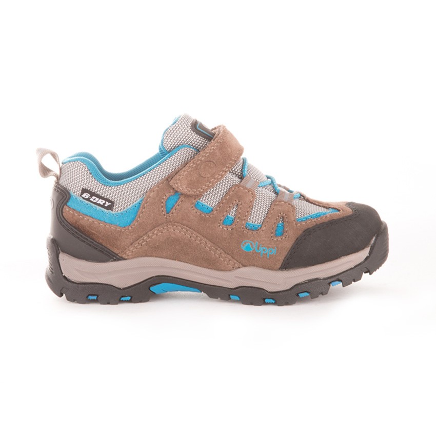 ZAPATO LIPPI CAFÉ AZUL NIÑO PUELO CS LOW VELCRO - 1