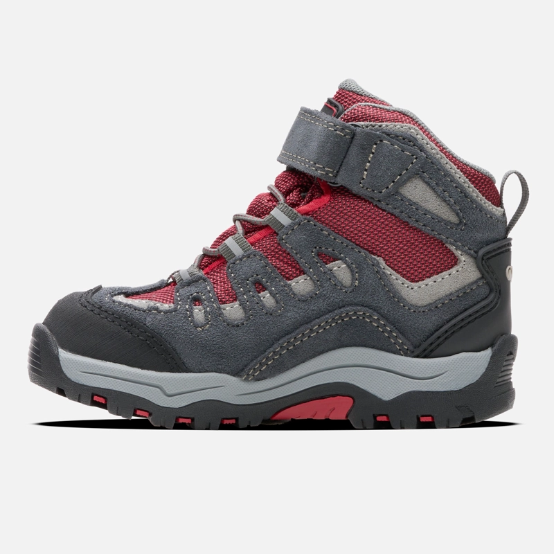 BOTÍN LIPPI GRIS ROJO NIÑO PUELO CS HI VELCRO - 2