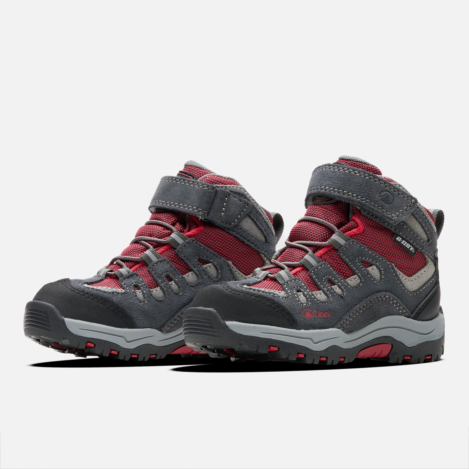 BOTÍN LIPPI GRIS ROJO NIÑO PUELO CS HI VELCRO - 4