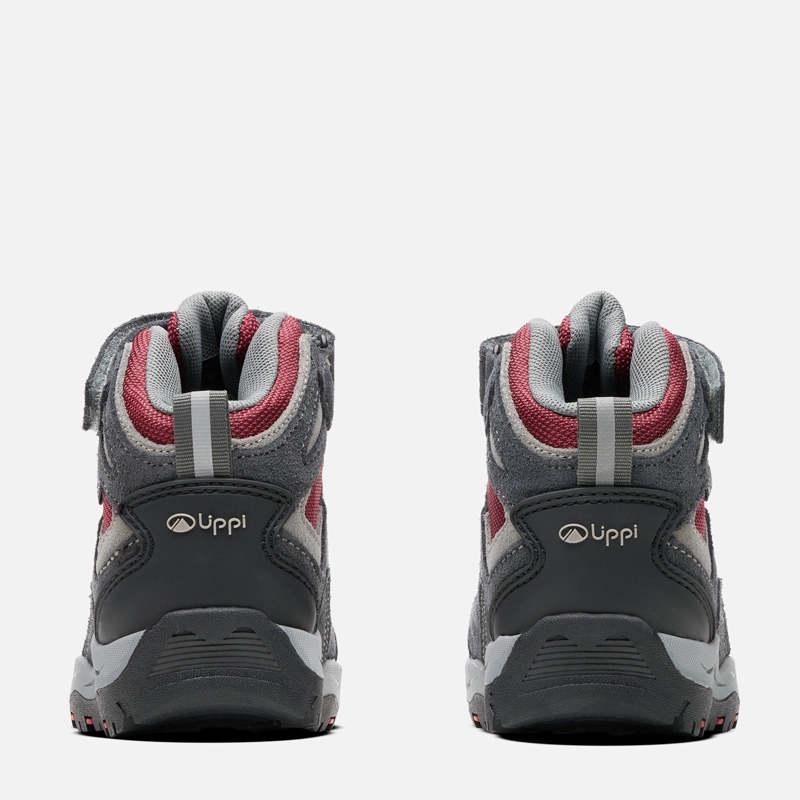BOTÍN LIPPI GRIS ROJO NIÑO PUELO CS HI VELCRO - 5