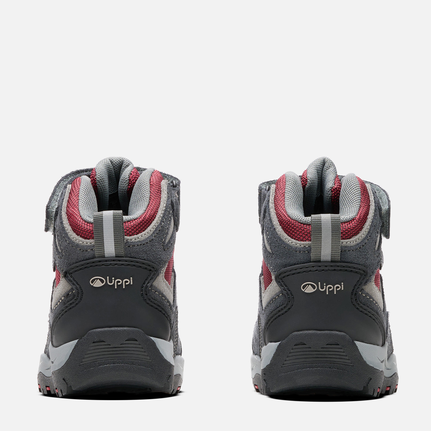 BOTÍN LIPPI GRIS ROJO NIÑO PUELO CS HI VELCRO - 5