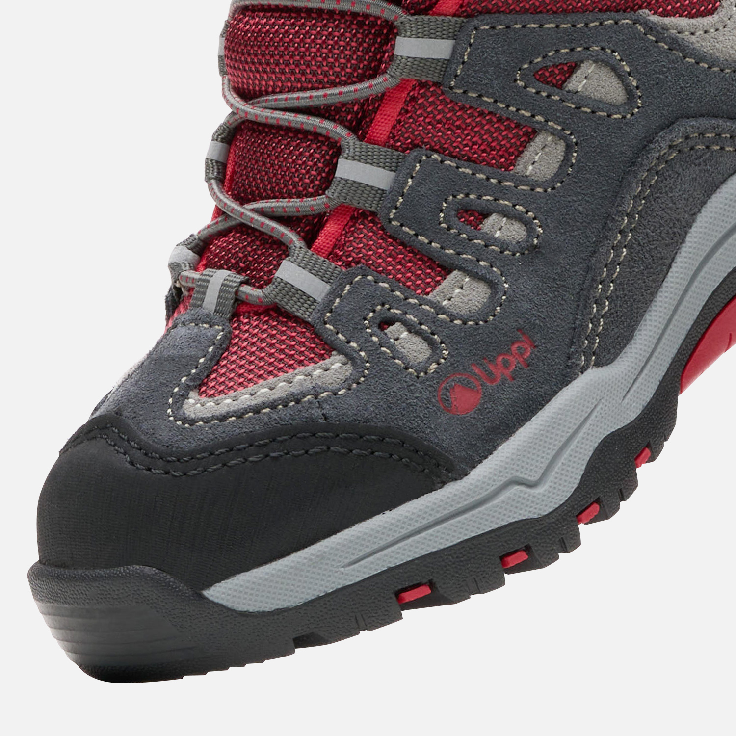 BOTÍN LIPPI GRIS ROJO NIÑO PUELO CS HI VELCRO - 7