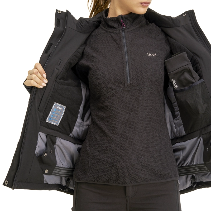 CHAQUETA MUJER ANDES B-DRY HOODY JACKET NEGRO LIPPI I20 - 9