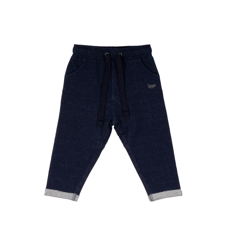 PANTALON NIÑO AZUL RELAXED - 1
