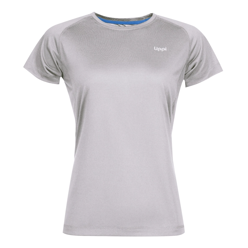 POLERA MUJER CORE Q-DRY T-SHIRT MELANGE GRIS CLARO LIPPI - 1