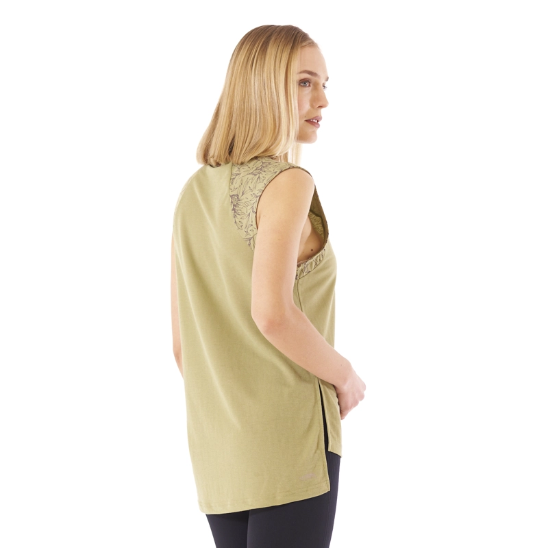 POLERA MUJER SIN MANGAS SUNSET CAQUI - 4