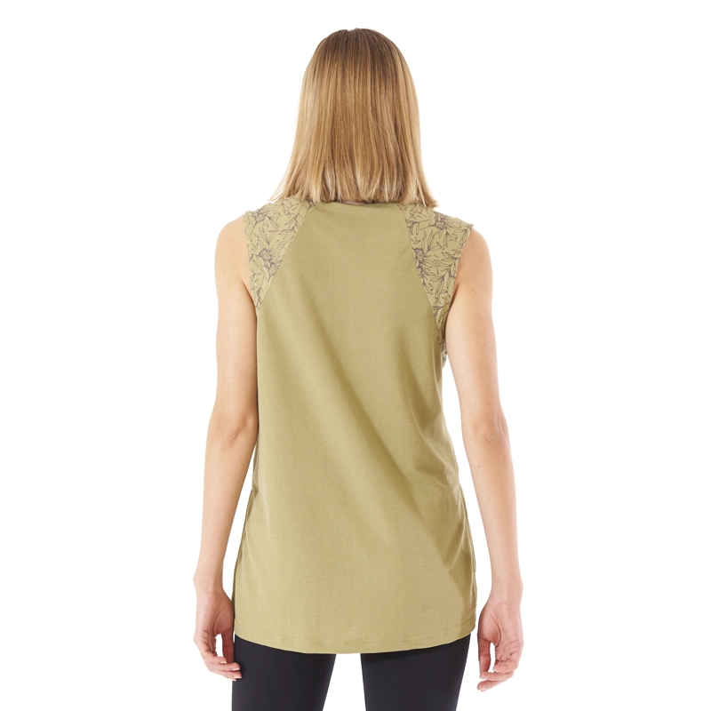 POLERA MUJER SIN MANGAS SUNSET CAQUI - 6