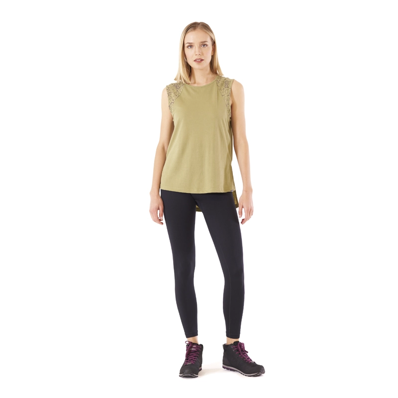 POLERA MUJER SIN MANGAS SUNSET CAQUI - 7