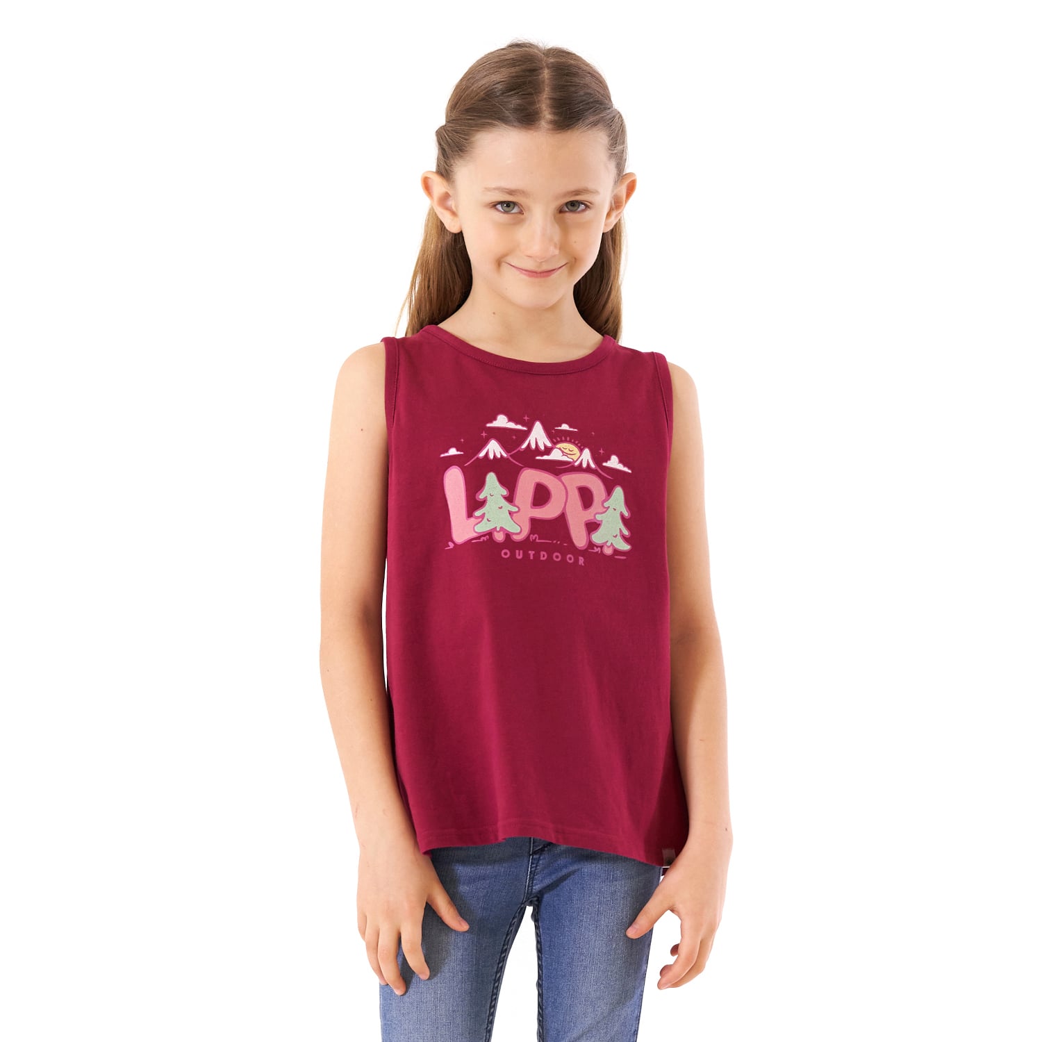 POLERA NIÑA SCOUT UV-STOP T-SHIRT FRAMBUESA LIPPI - 2