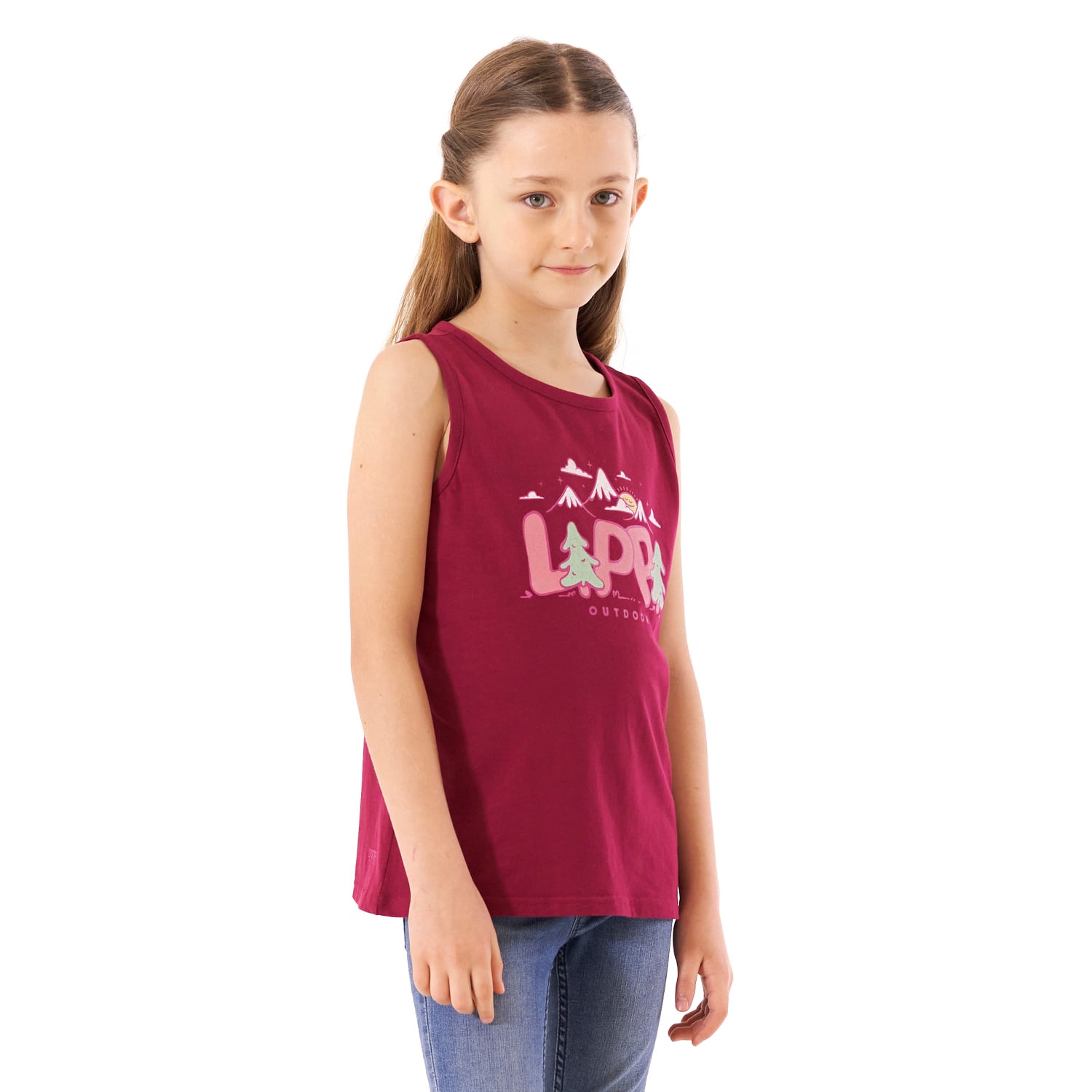 POLERA NIÑA SCOUT UV-STOP T-SHIRT FRAMBUESA LIPPI - 3