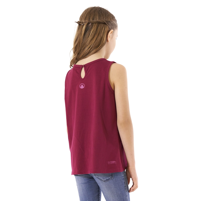 POLERA ALGODÓN NIÑA LIPPI FUCSIA SCOUT UV-STOP T-SHIRT FRAMBUESA - 4