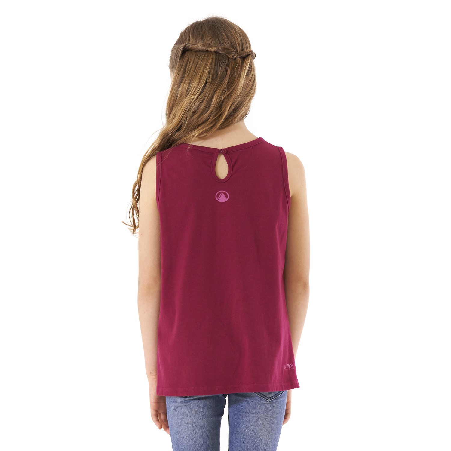 POLERA NIÑA SCOUT UV-STOP T-SHIRT FRAMBUESA LIPPI - 7
