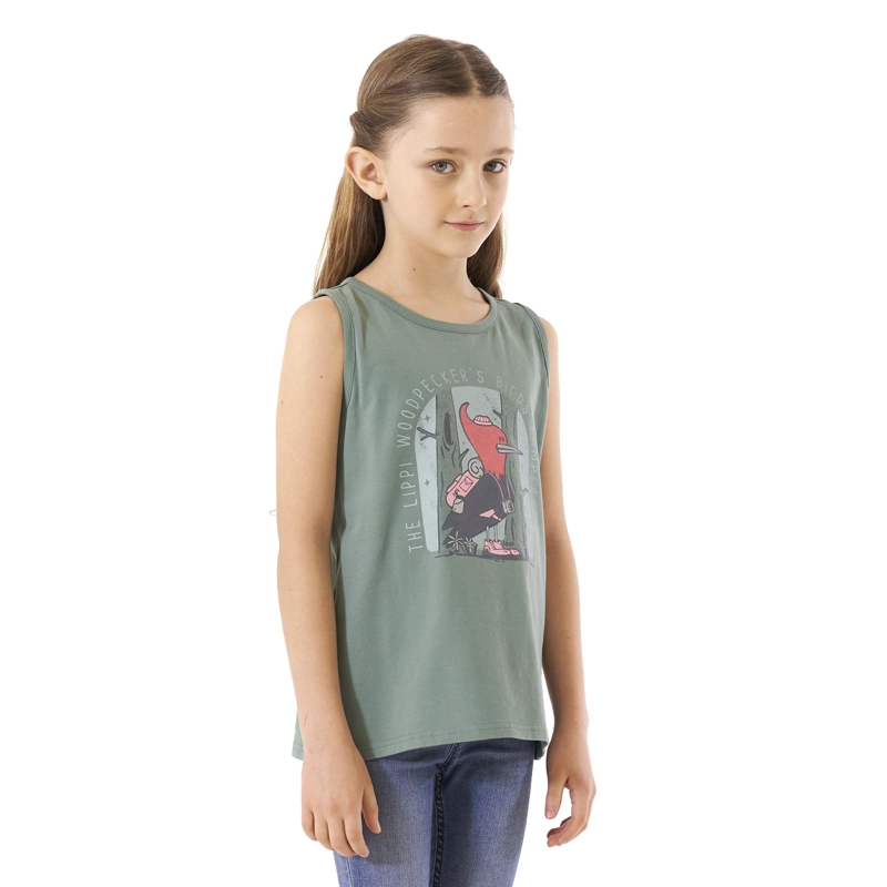 POLERA ALGODÓN NIÑA LIPPI CELESTE SCOUT UV-STOP T-SHIRT JADE - 3