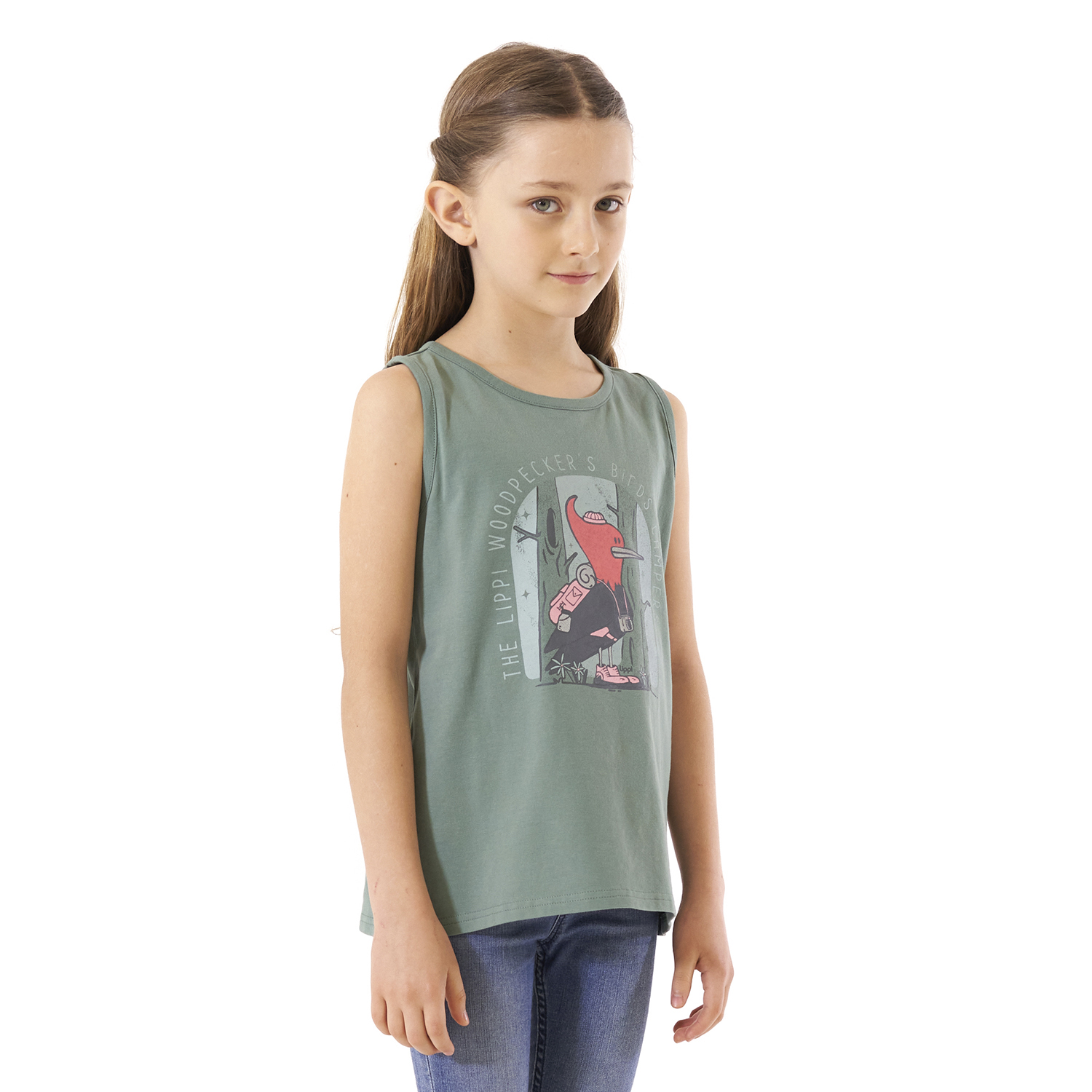 POLERA ALGODÓN NIÑA LIPPI CELESTE SCOUT UV-STOP T-SHIRT JADE - 3