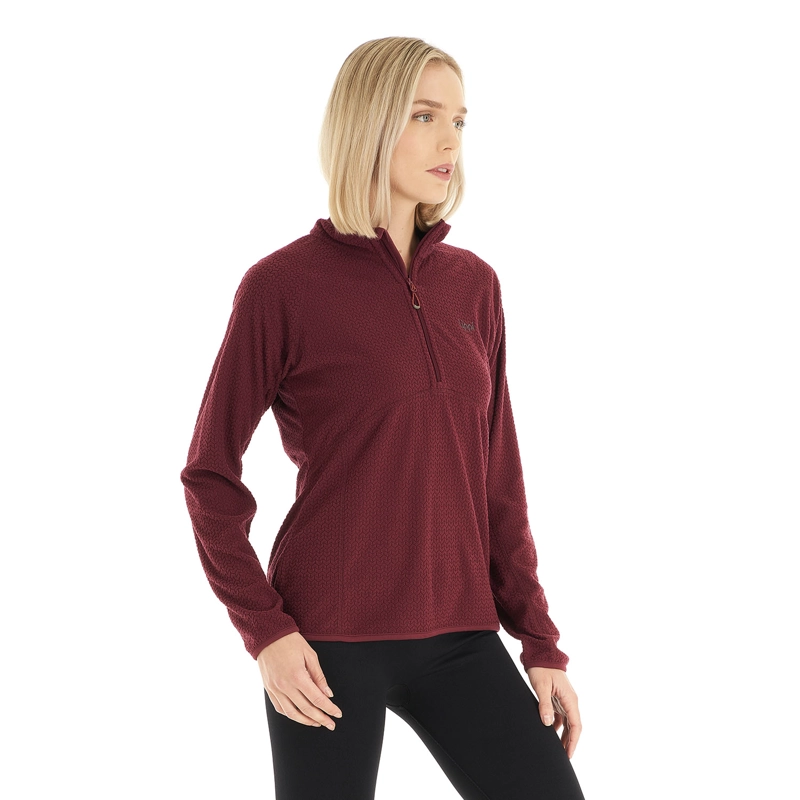 POLERON MUJER JACARANDA NANO-F 14 ZIP FRAMBUESA LIPPI - 3