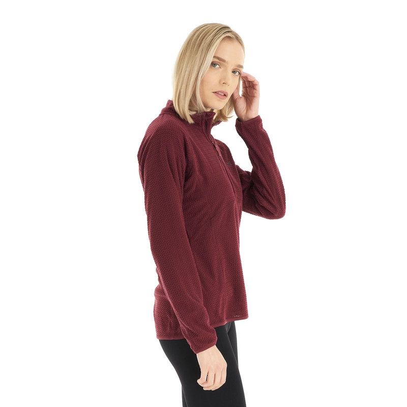 POLERON MUJER JACARANDA NANO-F 14 ZIP FRAMBUESA LIPPI - 4