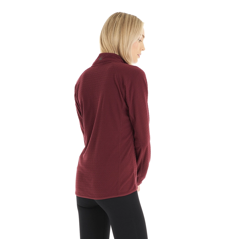 POLERON MUJER JACARANDA NANO-F 14 ZIP FRAMBUESA LIPPI - 5