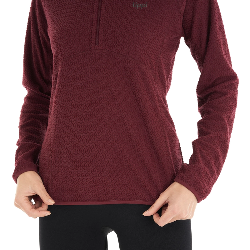 POLERON MUJER JACARANDA NANO-F 14 ZIP FRAMBUESA LIPPI - 8