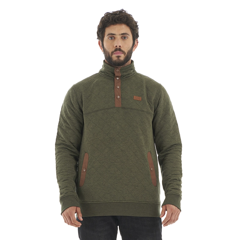 POLERON HOMBRE TOKERAU INSULADO VERDE HAKA HONU - 2