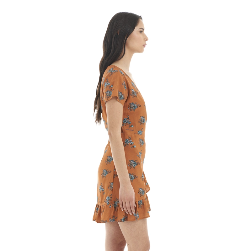VESTIDO MUJER AFLORA DAMASCO PRINT HAKA HONU - 4