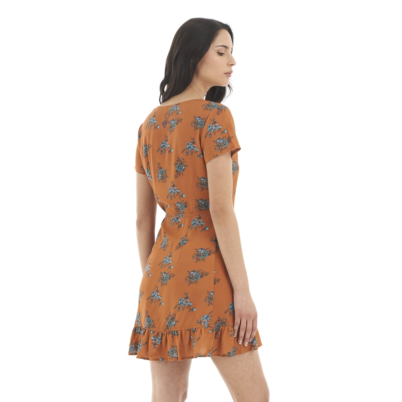 VESTIDO MUJER AFLORA DAMASCO PRINT HAKA HONU - 5
