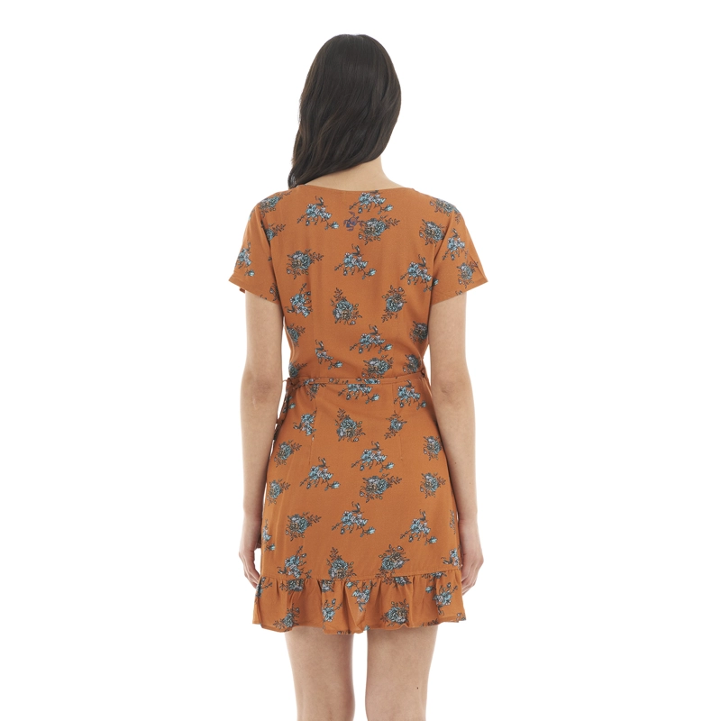 VESTIDO MUJER AFLORA DAMASCO PRINT HAKA HONU - 6