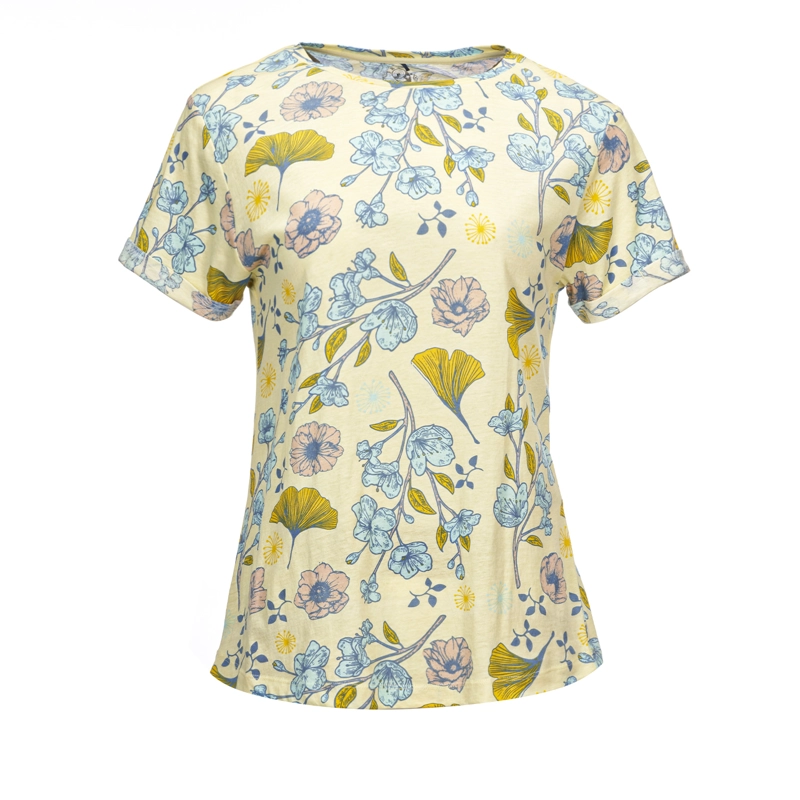 POLERA MUJER FLORA AMARILLO HAKA HONU - 1
