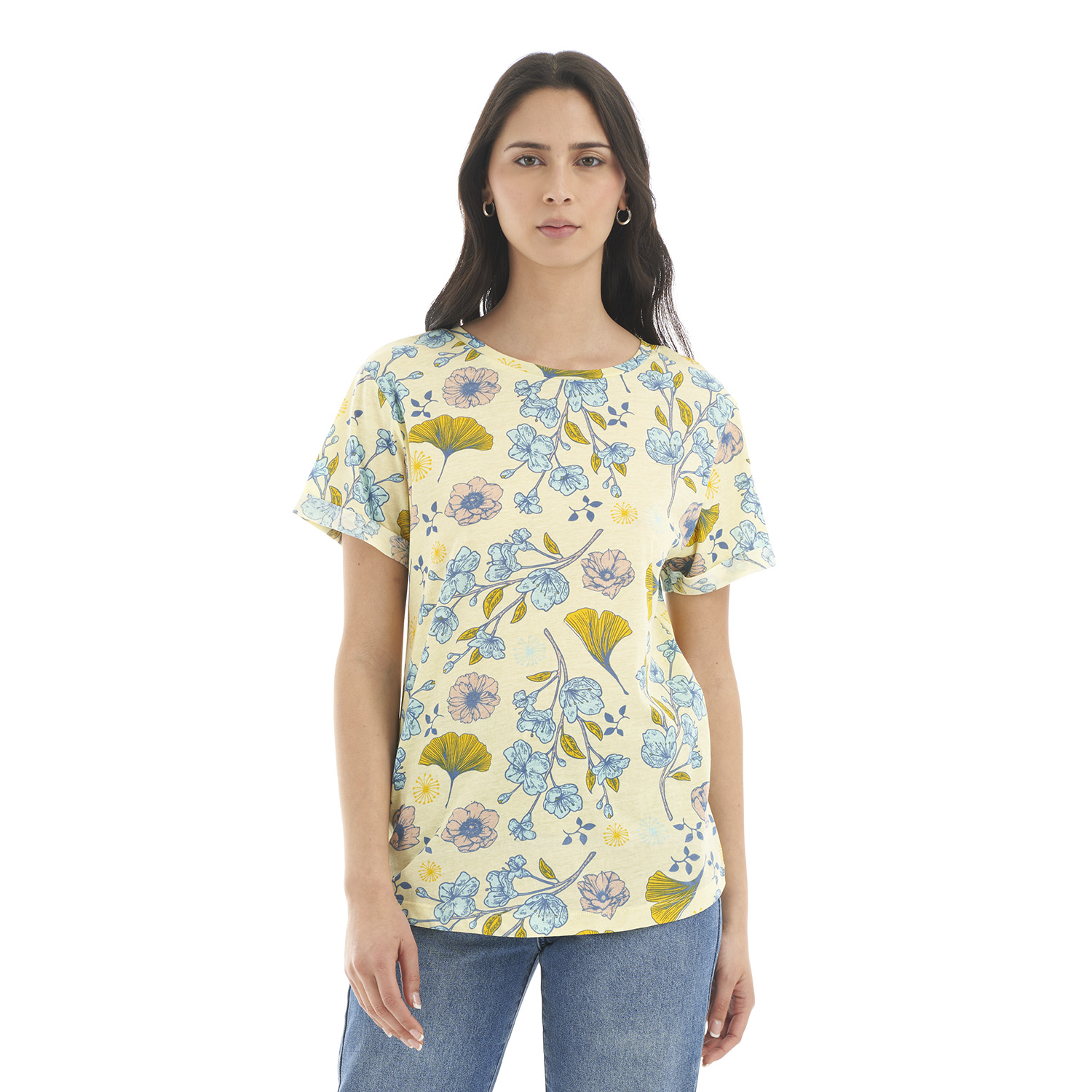POLERA MUJER FLORA AMARILLO HAKA HONU - 2