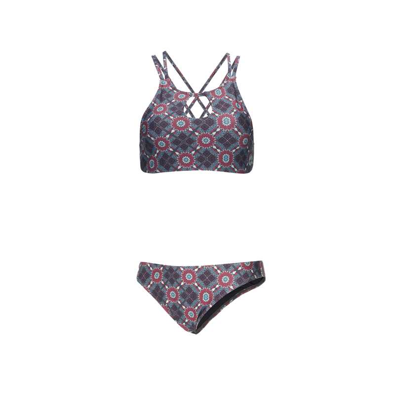 TRAJE DE BAÑO MUJER HAKA HONU FONDO DE BIKINI PRINT AZUL - 1