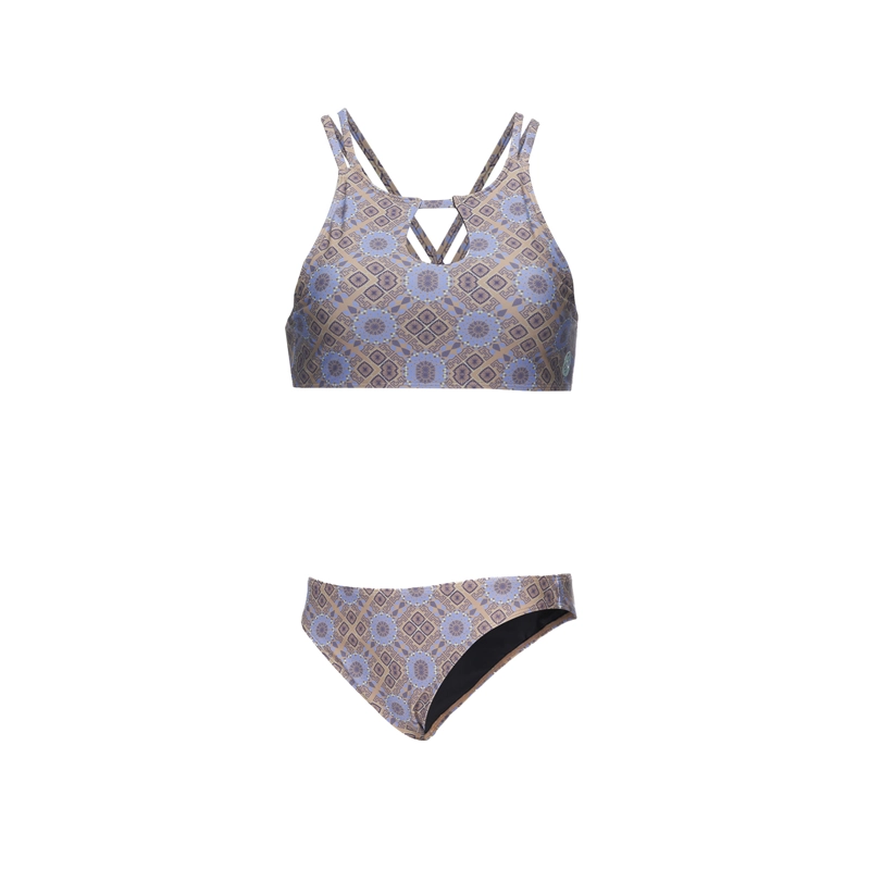 TRAJE DE BAÑO MUJER FONDO DE BIKINI PRINT BEIGE HAKA HONU - 1