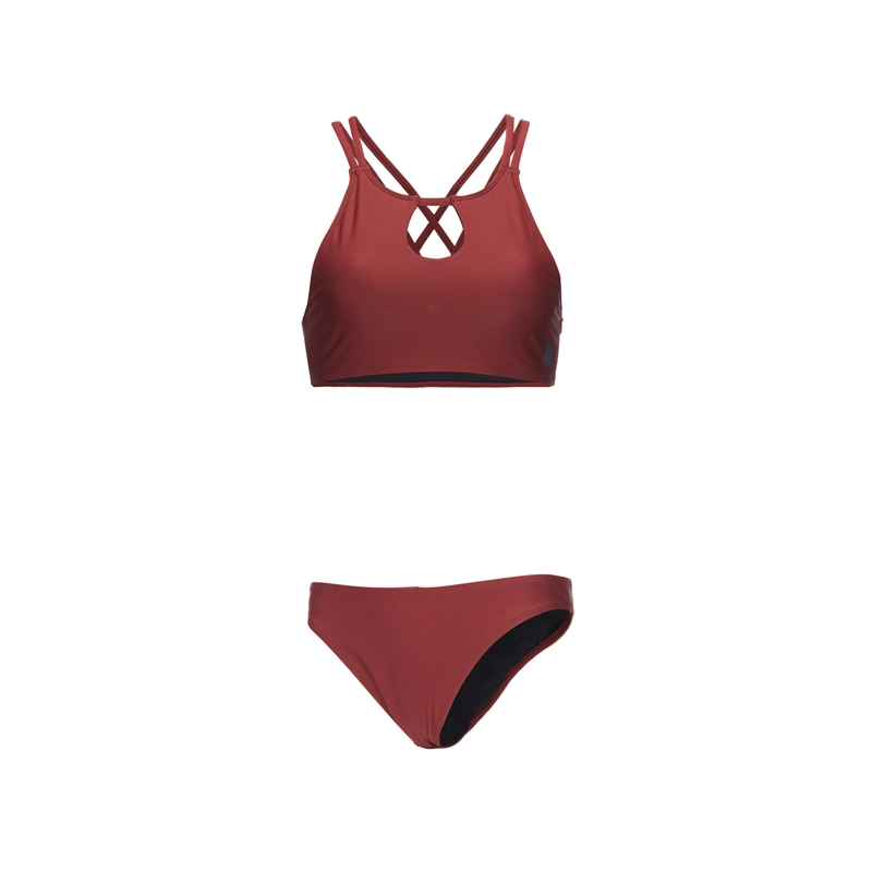 TRAJE DE BAÑO MUJER FONDO DE BIKINI VINO HAKA HONU - 1